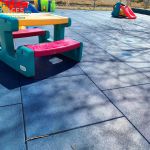daycare outside rubber tiles